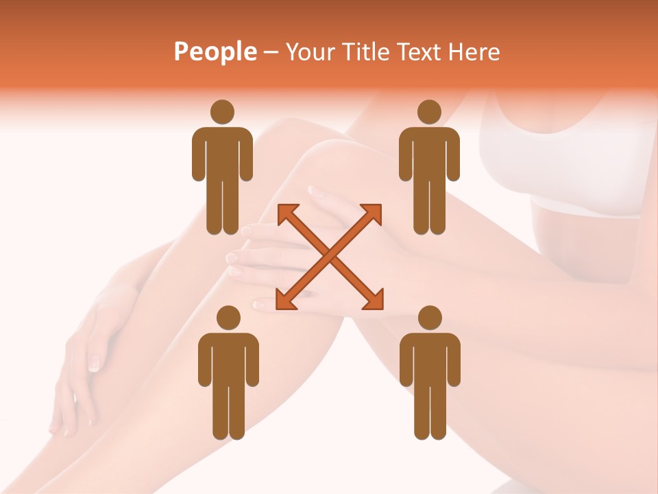 A Woman Is Sitting On The Floor With Her Legs Crossed PowerPoint Template