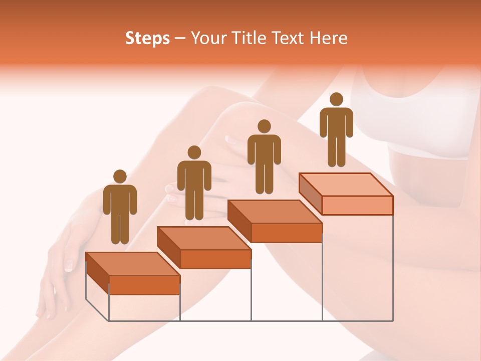 A Woman Is Sitting On The Floor With Her Legs Crossed PowerPoint Template