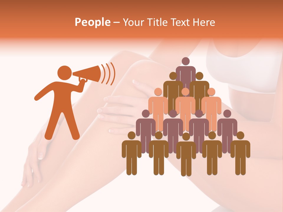 A Woman Is Sitting On The Floor With Her Legs Crossed PowerPoint Template