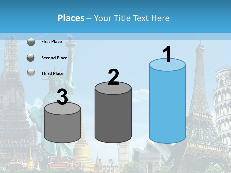 Pyramid Usa Eiffel PowerPoint Template