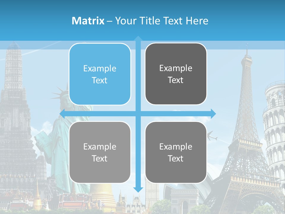 Pyramid Usa Eiffel PowerPoint Template