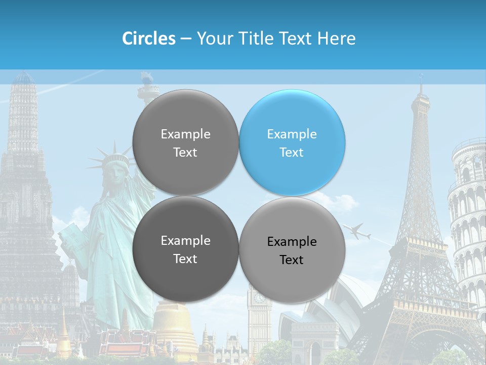 Pyramid Usa Eiffel PowerPoint Template