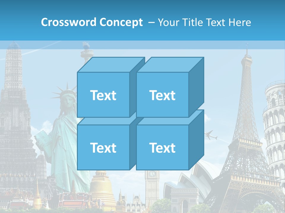 Pyramid Usa Eiffel PowerPoint Template