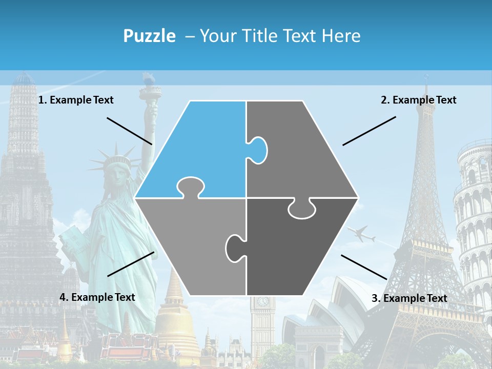 Pyramid Usa Eiffel PowerPoint Template