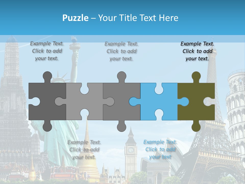 Pyramid Usa Eiffel PowerPoint Template