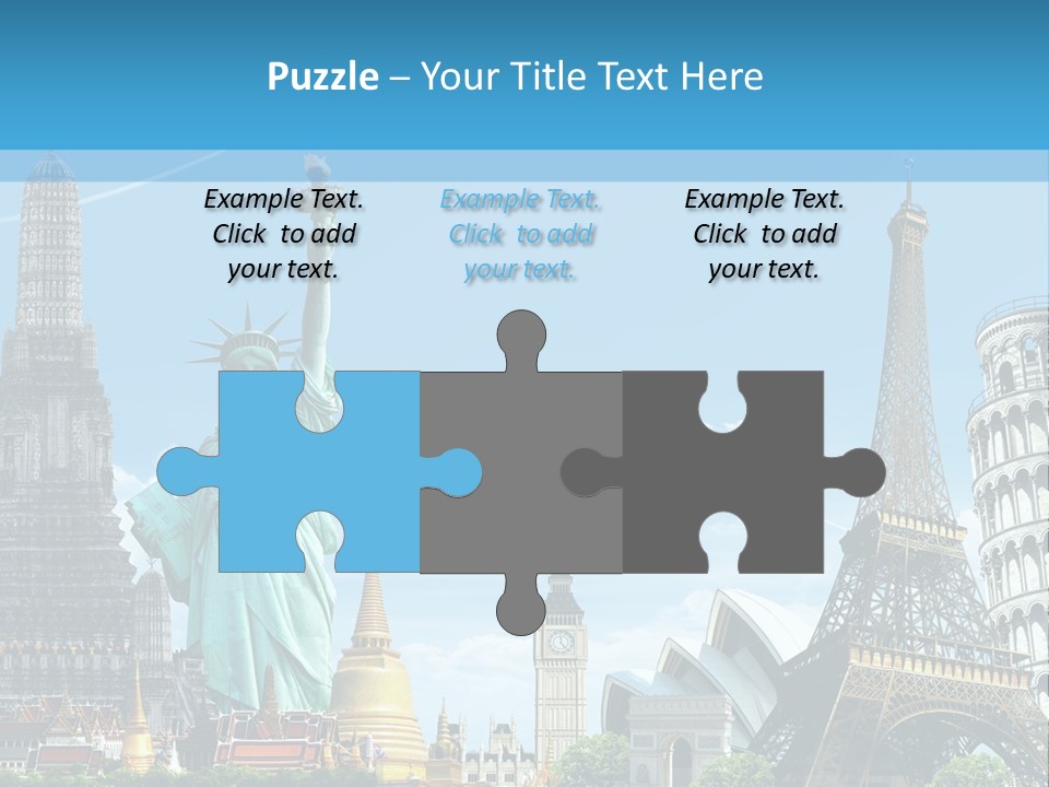 Pyramid Usa Eiffel PowerPoint Template