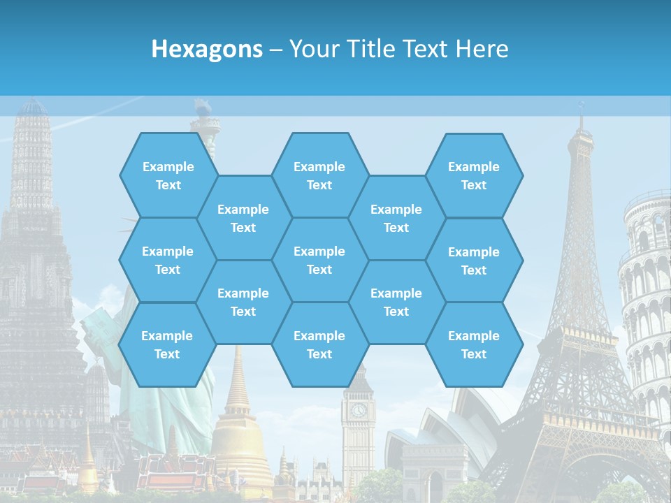 Pyramid Usa Eiffel PowerPoint Template