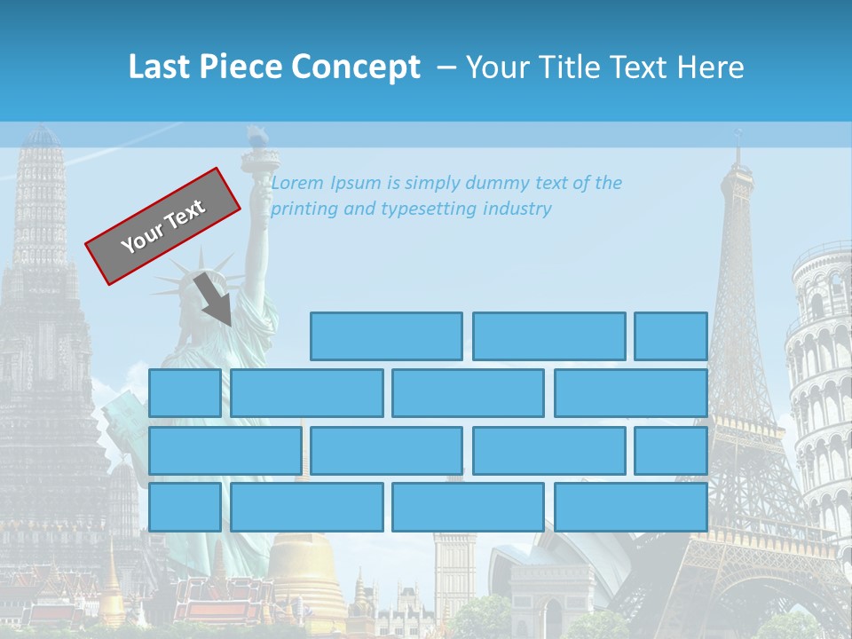 Pyramid Usa Eiffel PowerPoint Template