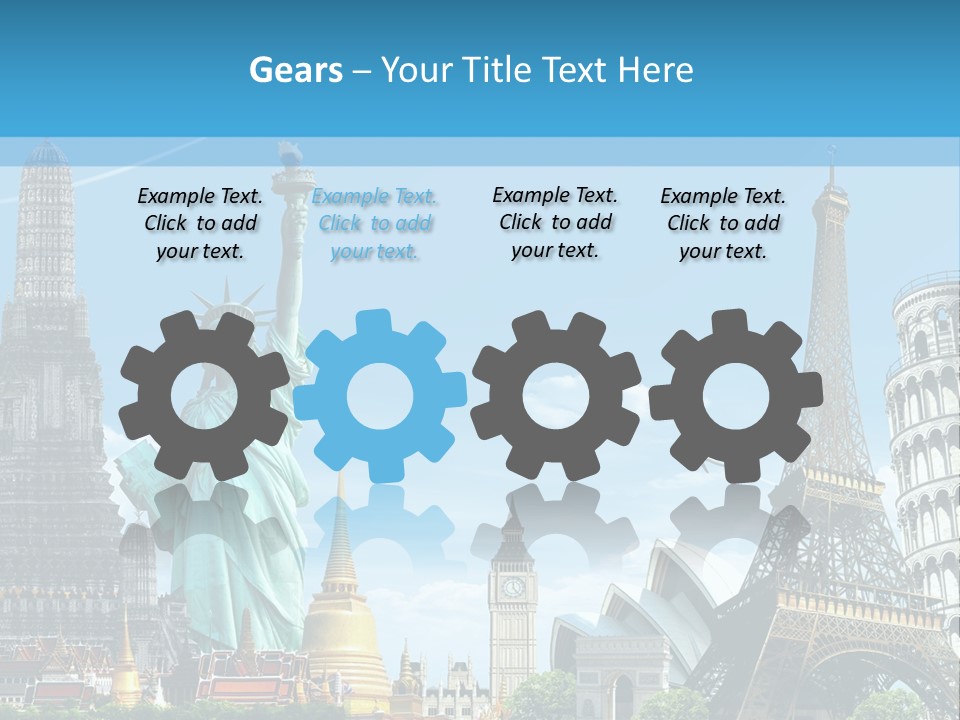 Pyramid Usa Eiffel PowerPoint Template