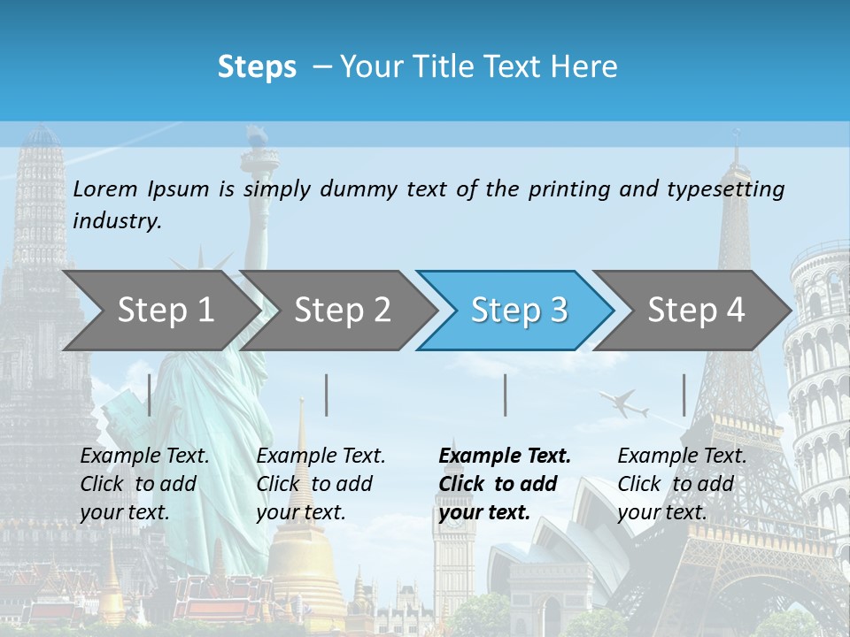 Pyramid Usa Eiffel PowerPoint Template