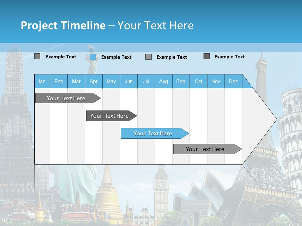 Pyramid Usa Eiffel PowerPoint Template
