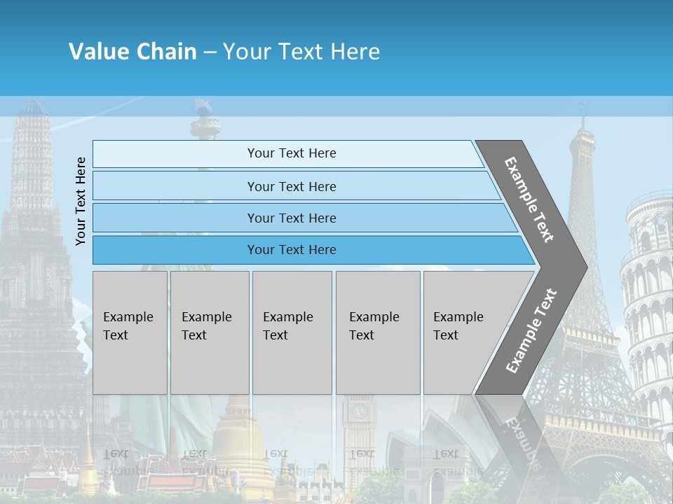 Pyramid Usa Eiffel PowerPoint Template