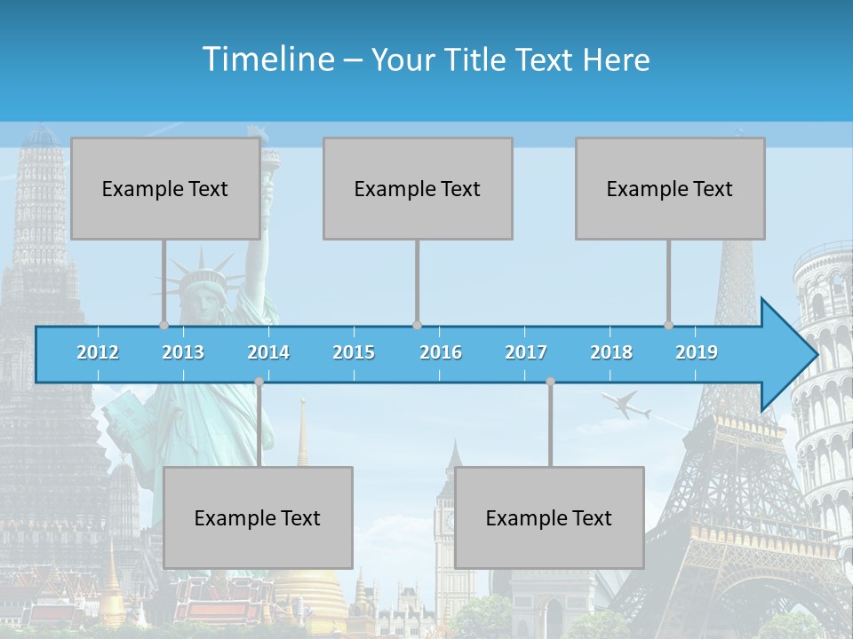 Pyramid Usa Eiffel PowerPoint Template