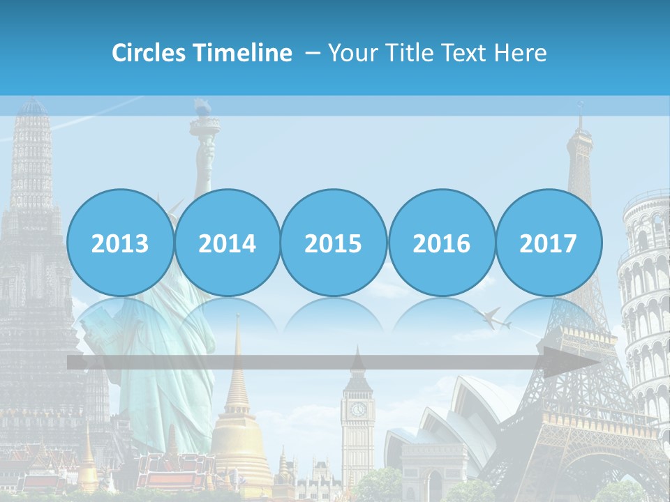 Pyramid Usa Eiffel PowerPoint Template