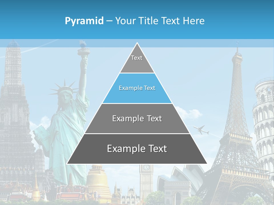 Pyramid Usa Eiffel PowerPoint Template