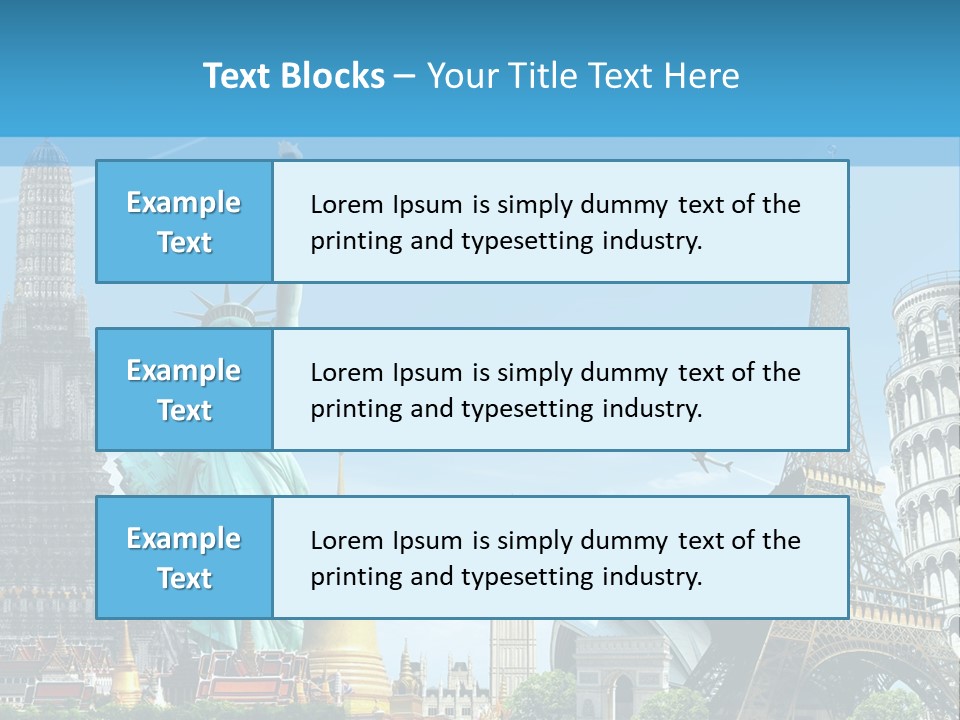 Pyramid Usa Eiffel PowerPoint Template