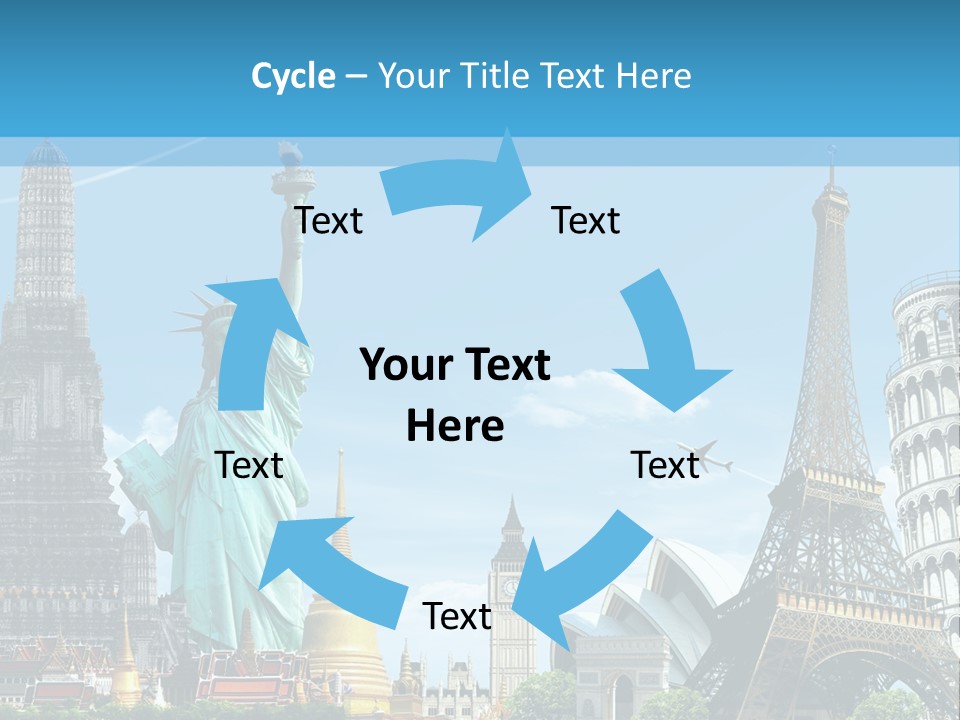 Pyramid Usa Eiffel PowerPoint Template