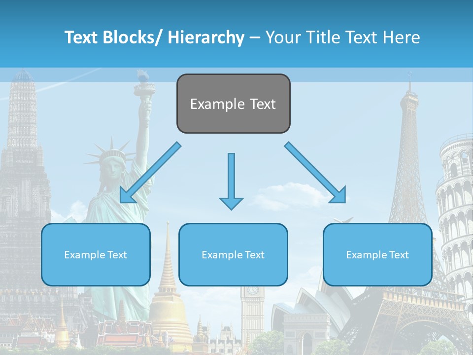 Pyramid Usa Eiffel PowerPoint Template