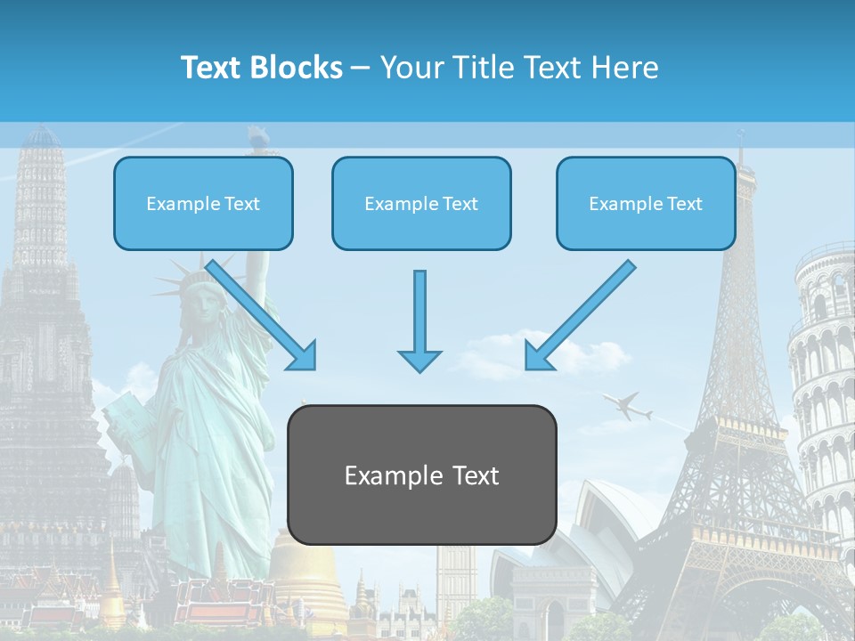 Pyramid Usa Eiffel PowerPoint Template
