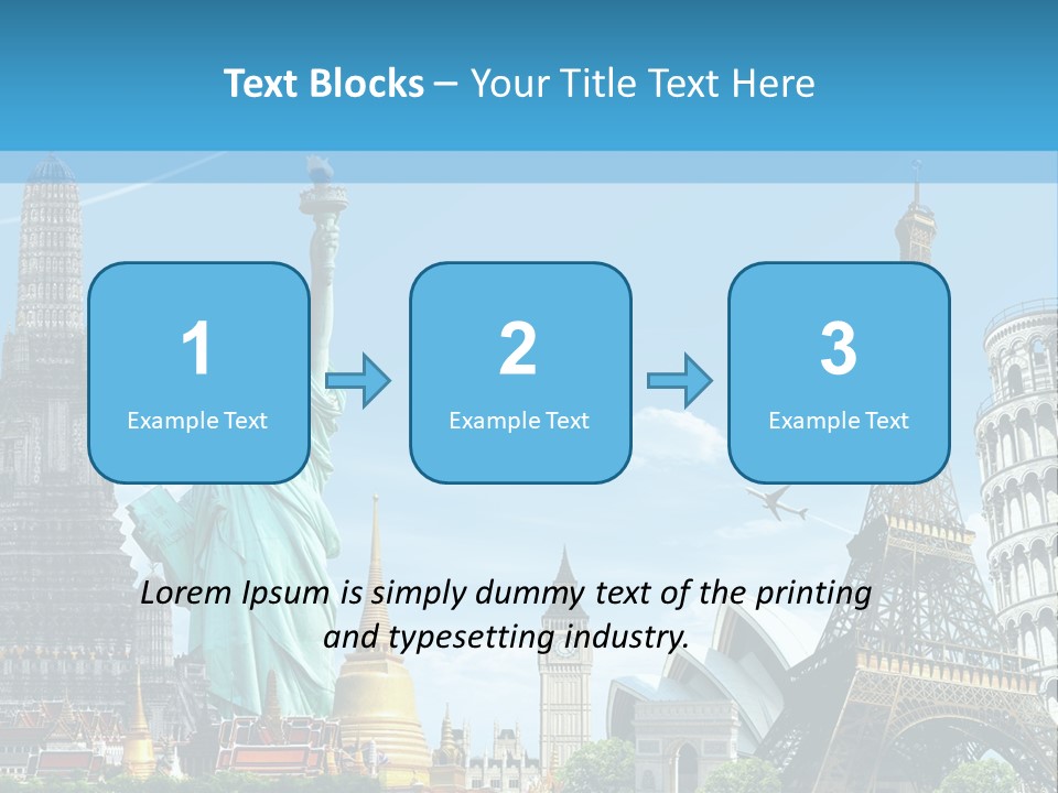 Pyramid Usa Eiffel PowerPoint Template