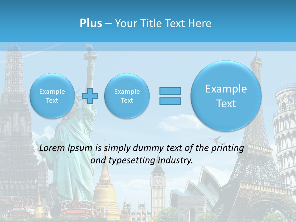 Pyramid Usa Eiffel PowerPoint Template