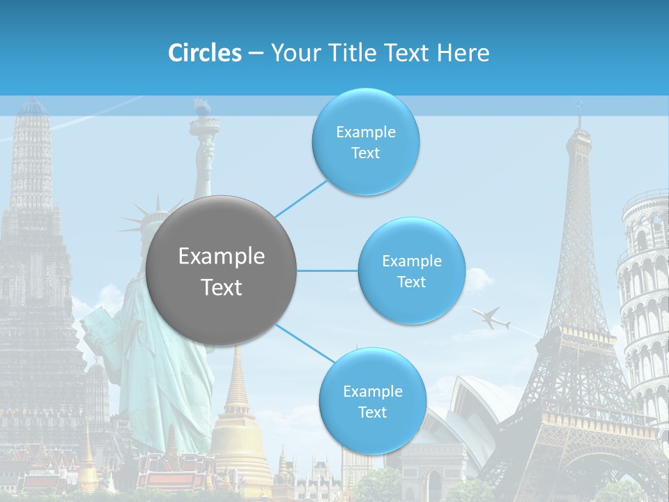 Pyramid Usa Eiffel PowerPoint Template