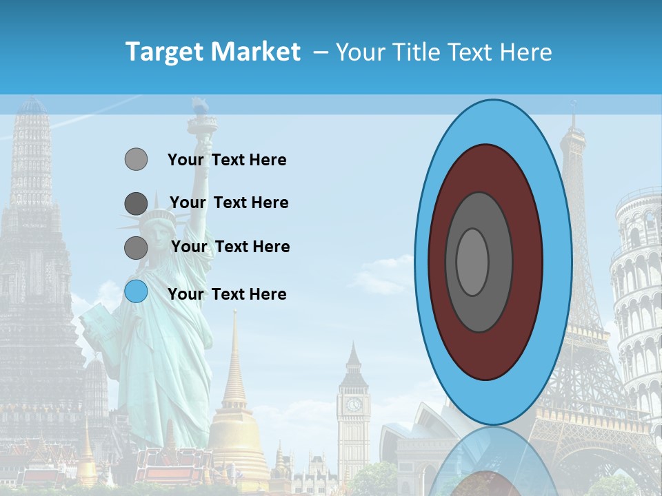 Pyramid Usa Eiffel PowerPoint Template