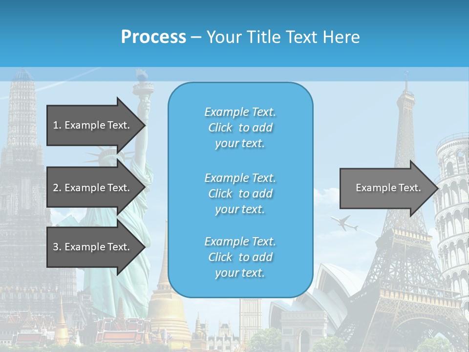 Pyramid Usa Eiffel PowerPoint Template