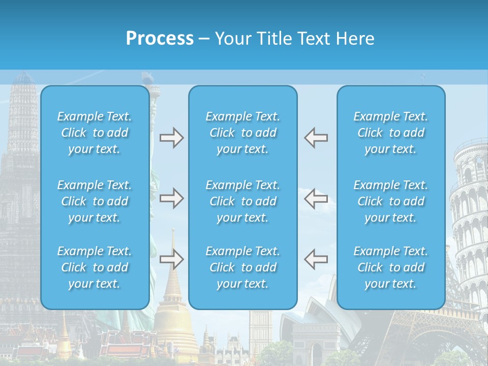 Pyramid Usa Eiffel PowerPoint Template