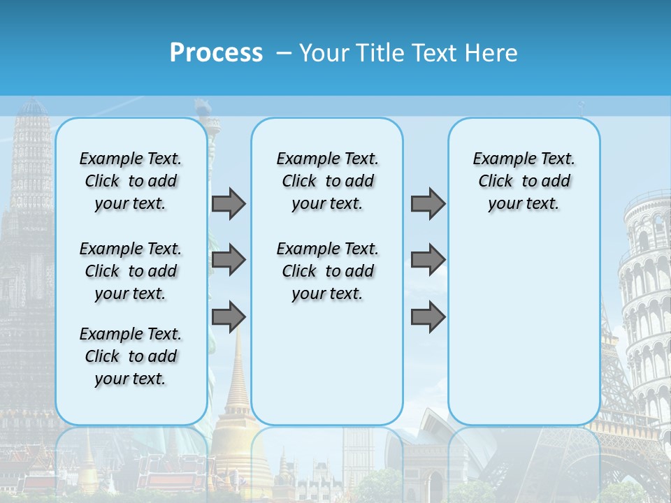 Pyramid Usa Eiffel PowerPoint Template