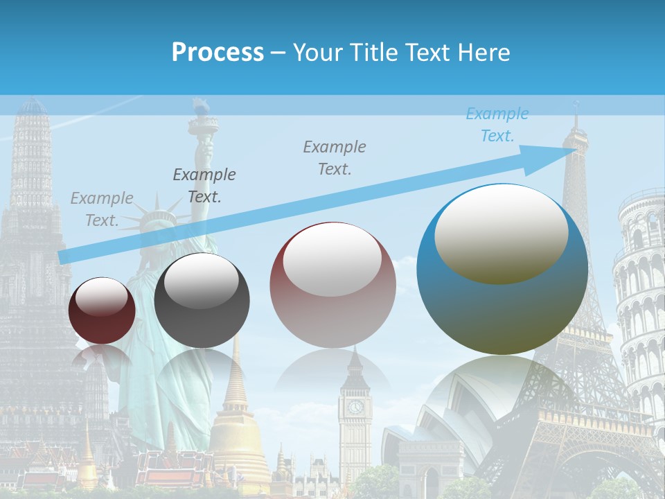 Pyramid Usa Eiffel PowerPoint Template