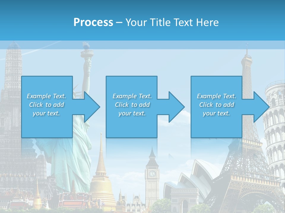 Pyramid Usa Eiffel PowerPoint Template