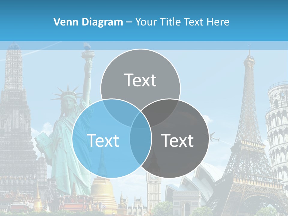 Pyramid Usa Eiffel PowerPoint Template