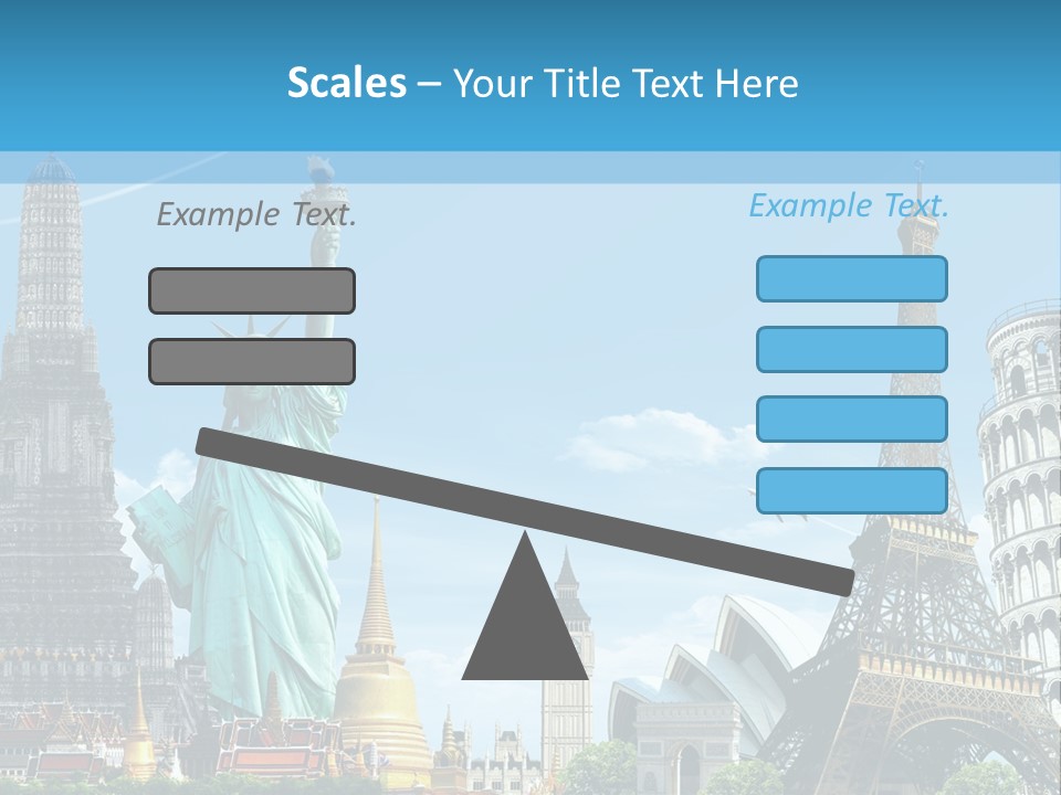 Pyramid Usa Eiffel PowerPoint Template