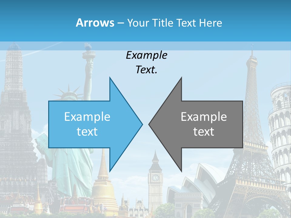 Pyramid Usa Eiffel PowerPoint Template