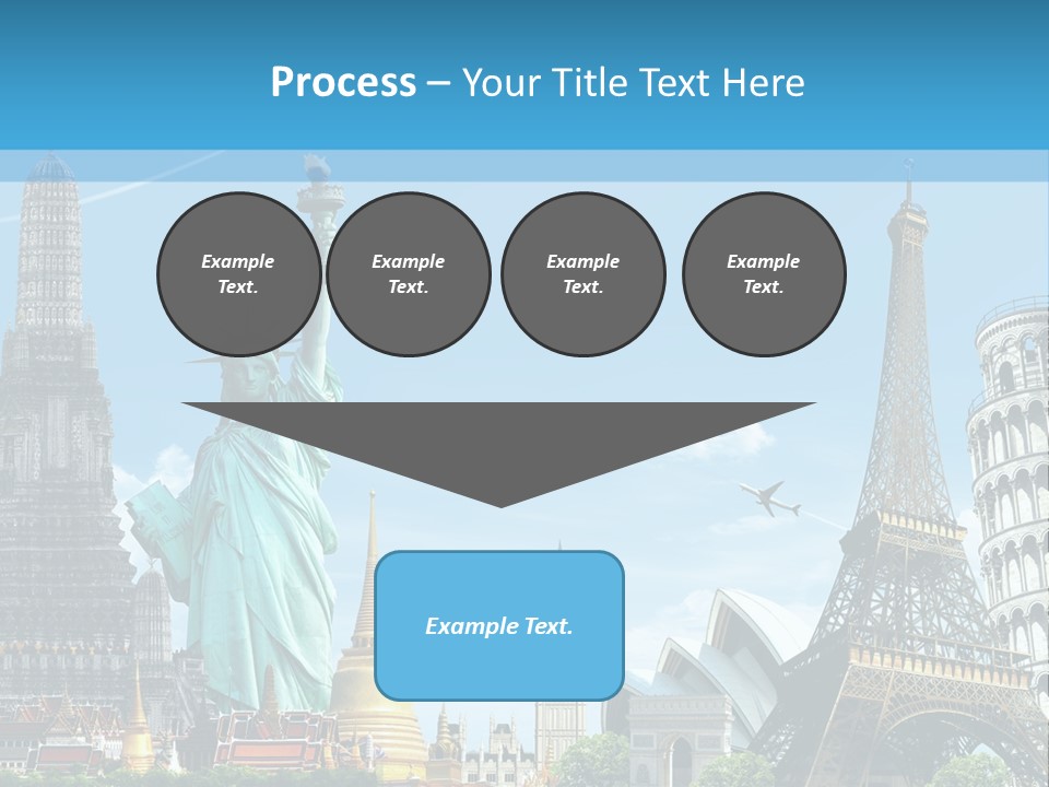 Pyramid Usa Eiffel PowerPoint Template