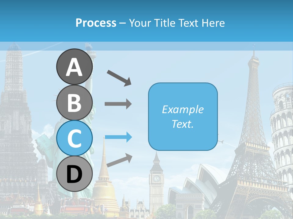 Pyramid Usa Eiffel PowerPoint Template