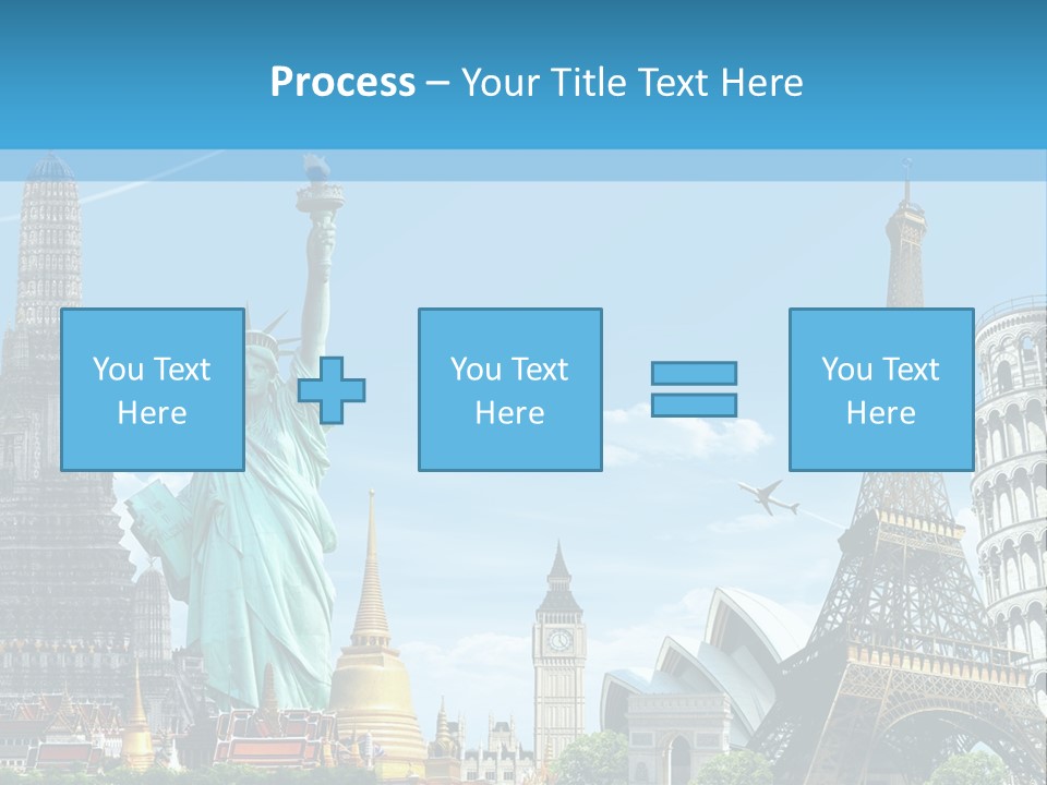 Pyramid Usa Eiffel PowerPoint Template
