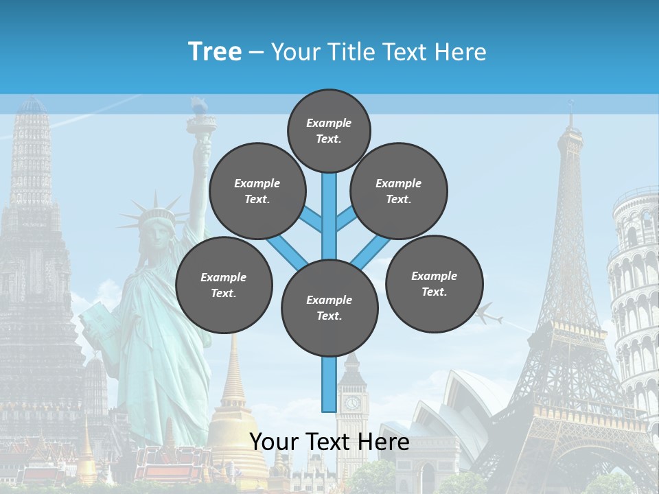 Pyramid Usa Eiffel PowerPoint Template