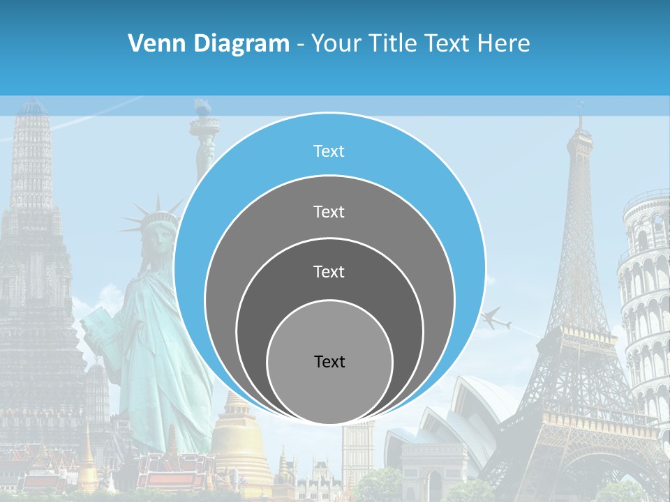 Pyramid Usa Eiffel PowerPoint Template
