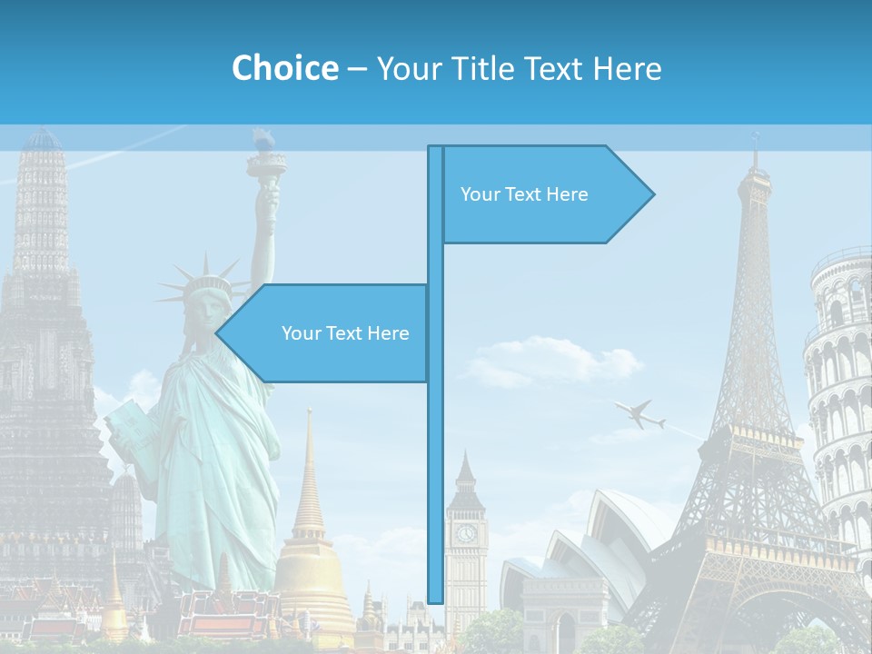 Pyramid Usa Eiffel PowerPoint Template