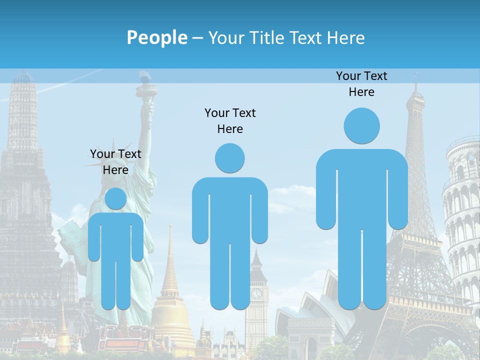 Pyramid Usa Eiffel PowerPoint Template