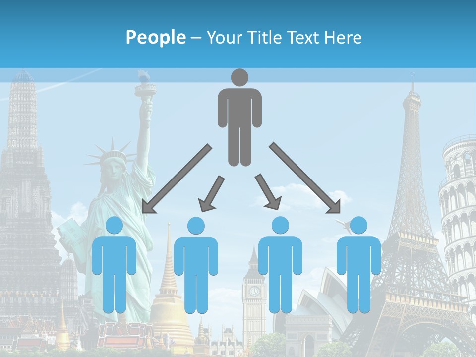 Pyramid Usa Eiffel PowerPoint Template