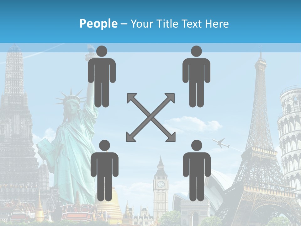 Pyramid Usa Eiffel PowerPoint Template