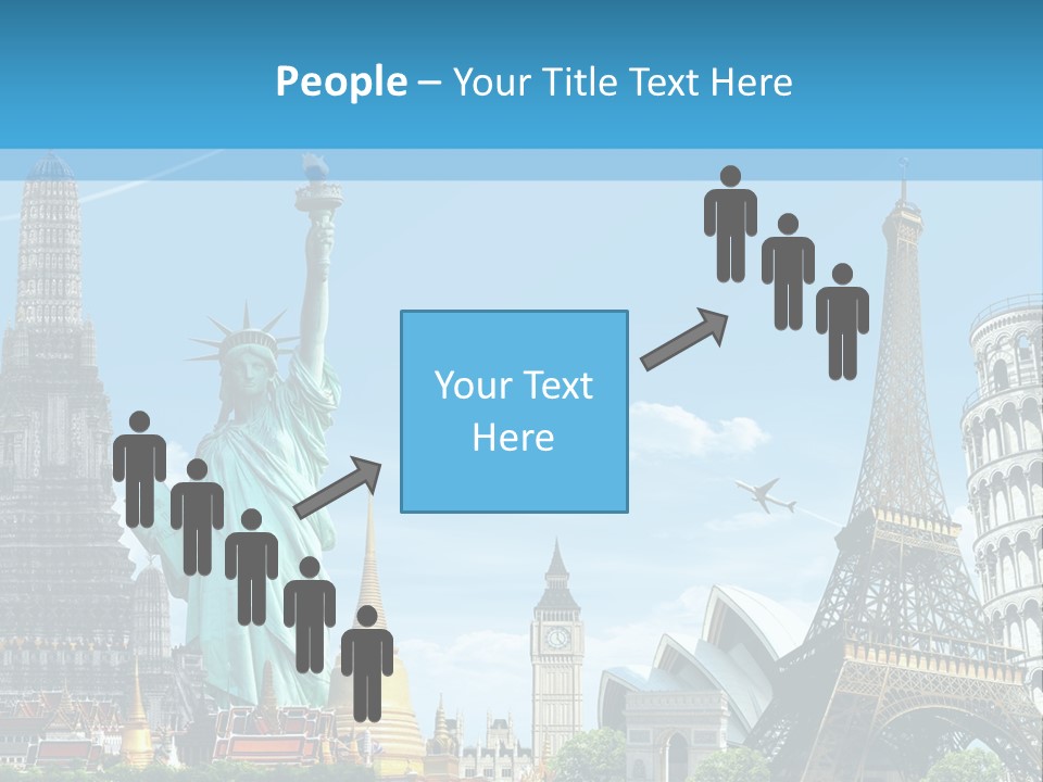 Pyramid Usa Eiffel PowerPoint Template