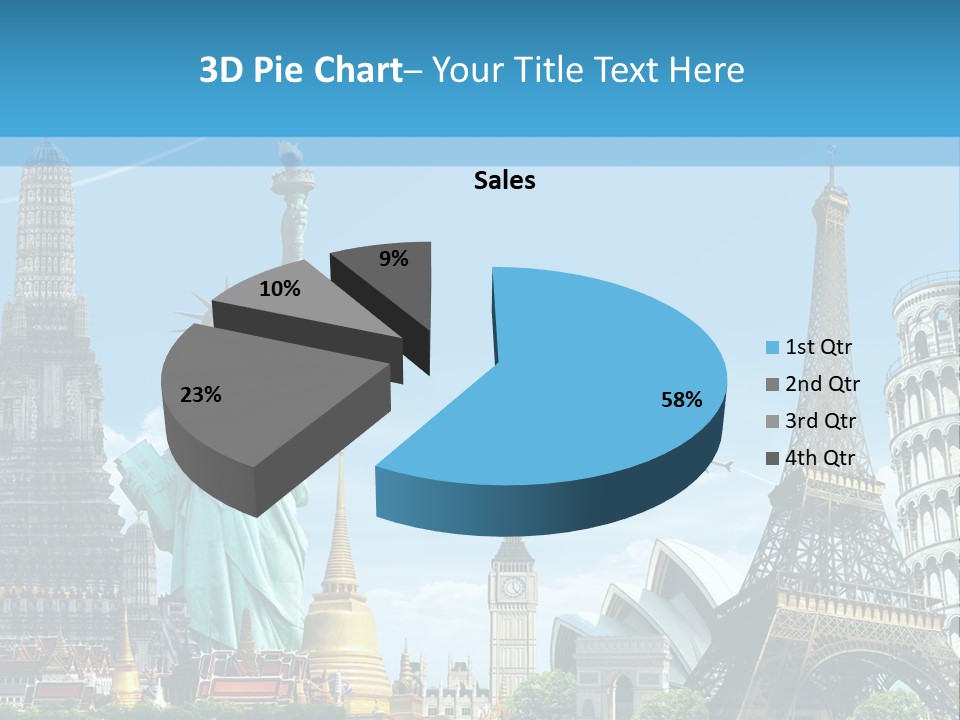 Pyramid Usa Eiffel PowerPoint Template