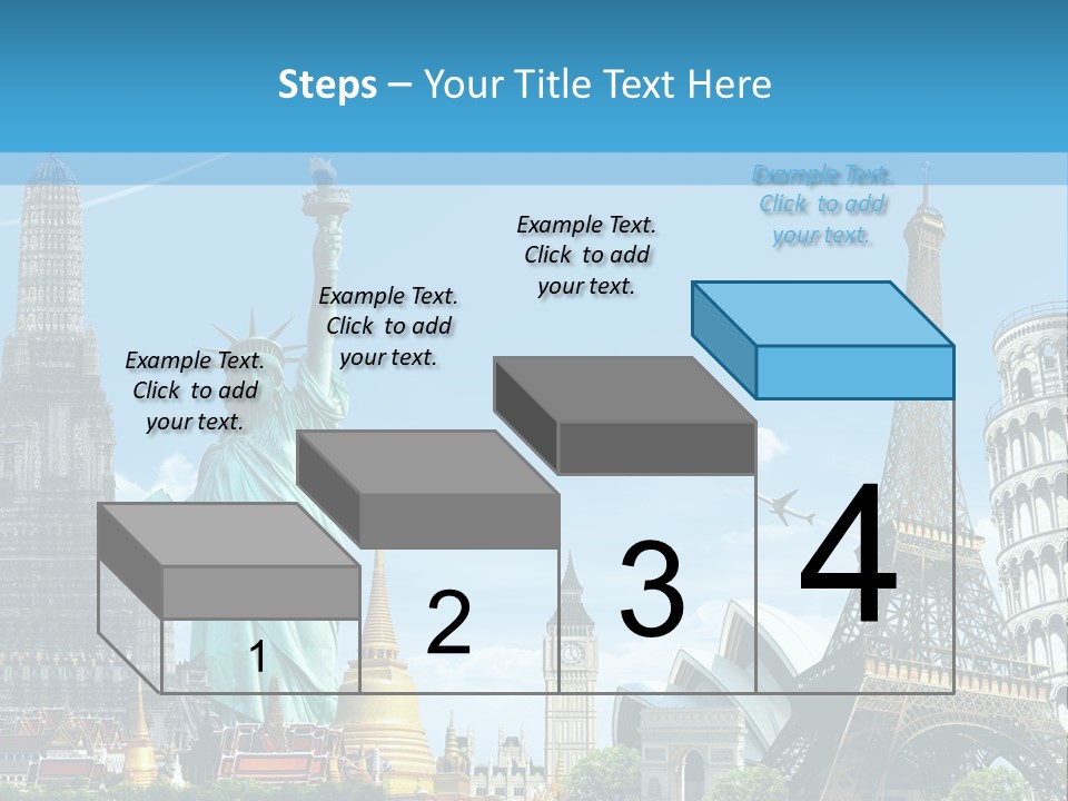 Pyramid Usa Eiffel PowerPoint Template