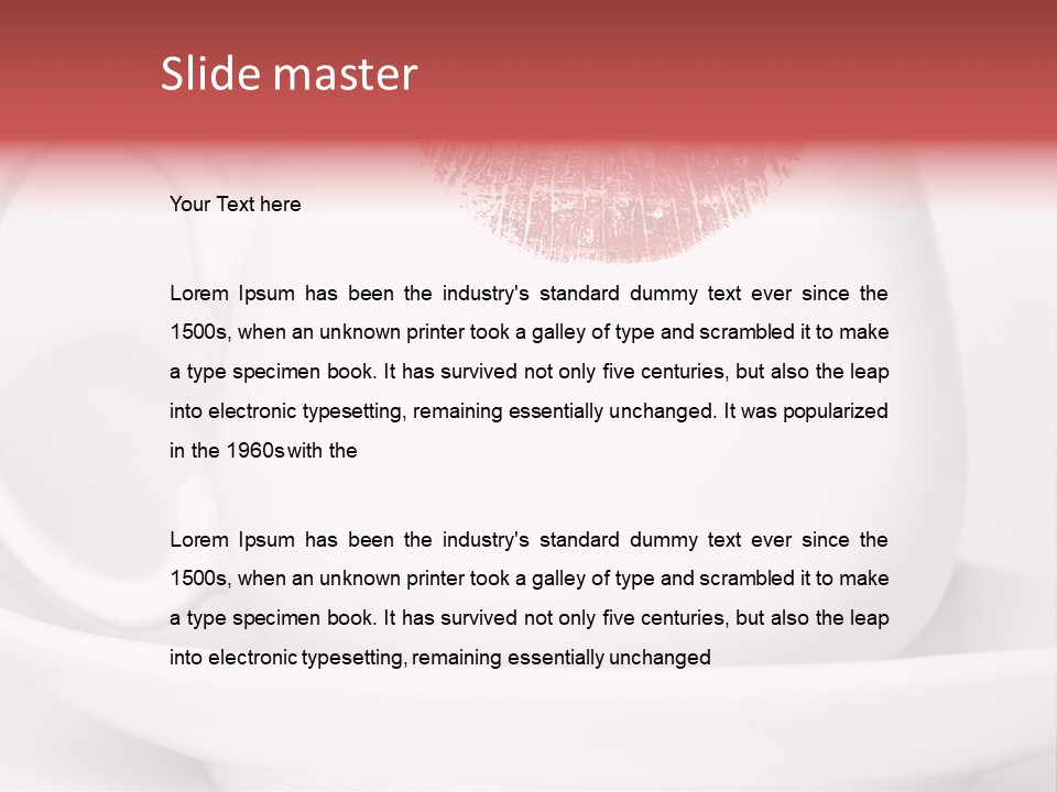 Woman Symbol Lips PowerPoint Template