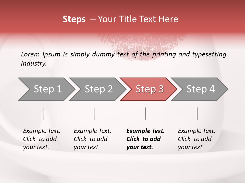 Woman Symbol Lips PowerPoint Template