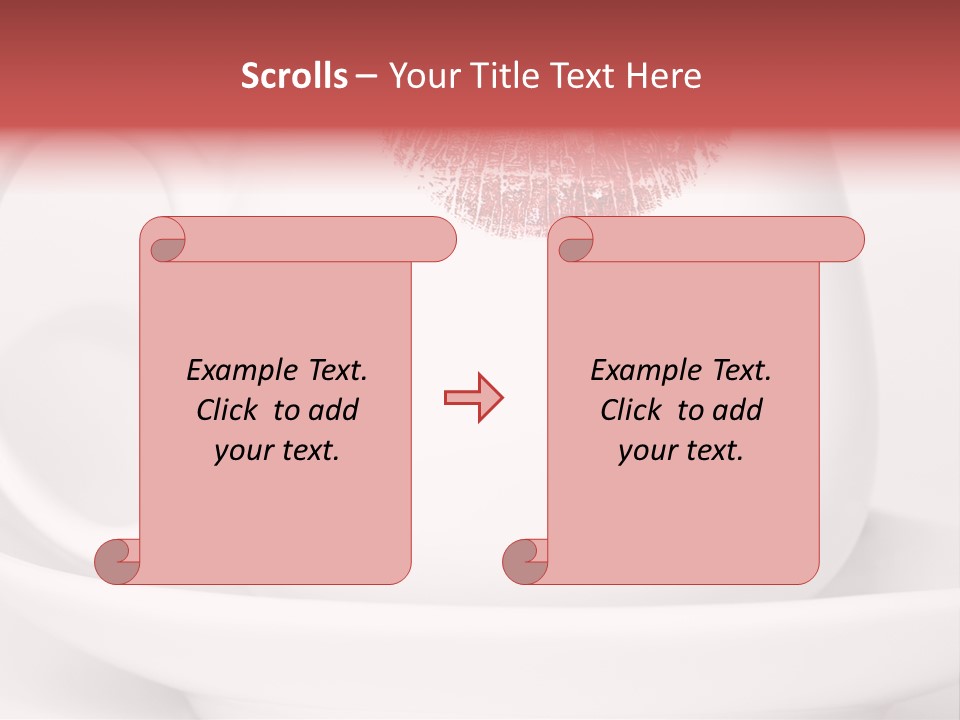 Woman Symbol Lips PowerPoint Template